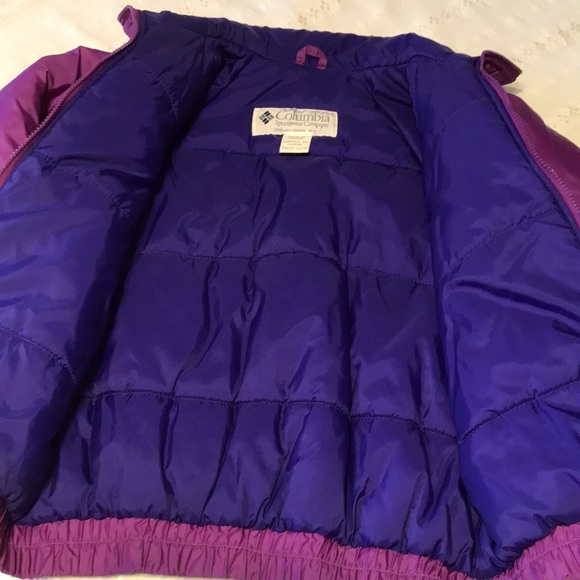 Girls Columbia Sportswear Company Youth Plum/Purple Puffer Jacket - Picture 4 of 12